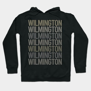 Gray Text Art Wilmington Hoodie